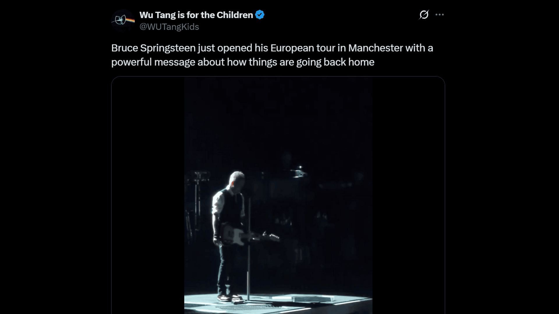 Bruce Springsteen denounced the Trump administration during his recent tour. (Image via X)